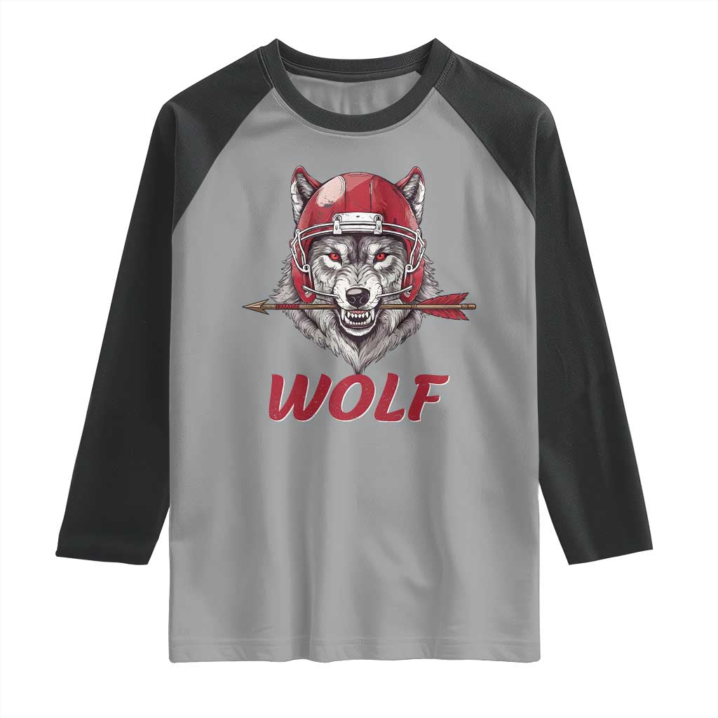 Midwest Game Day Lifestyle Raglan Shirt Football Fan Gift TS12 Sport Gray Black Print Your Wear
