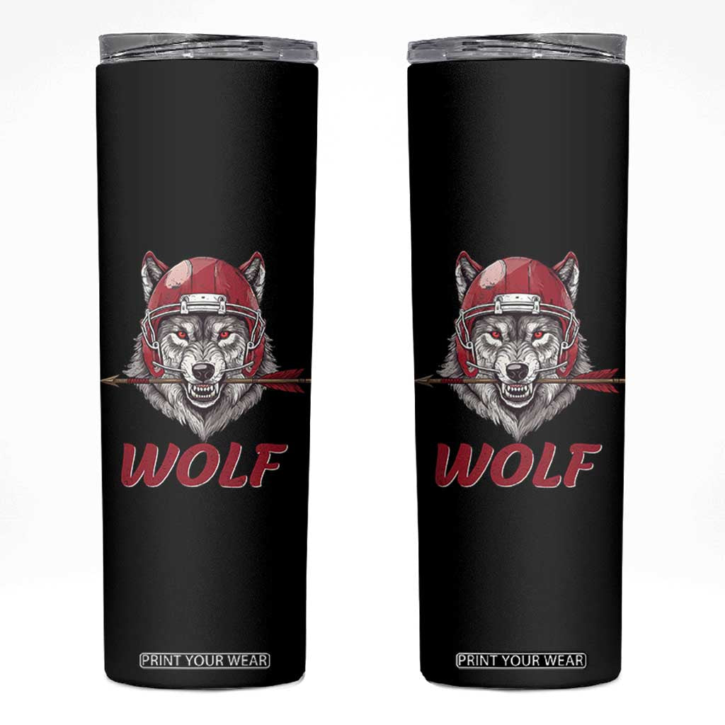 Midwest Game Day Lifestyle Skinny Tumbler Football Fan Gift TS12 Black Print Your Wear