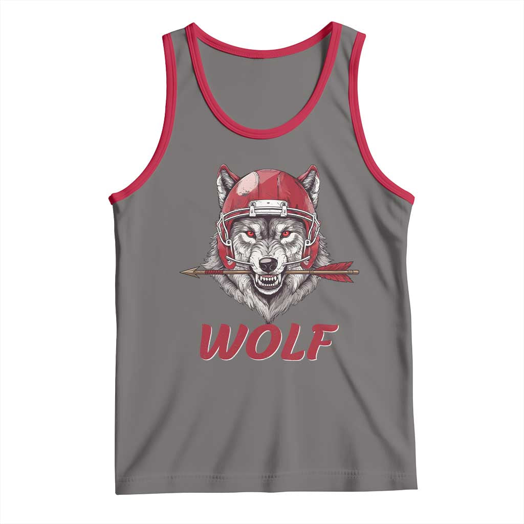 Midwest Game Day Lifestyle Tank Top Football Fan Gift TS12 Deep Heather Red Print Your Wear