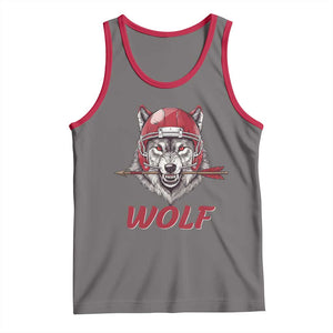 Midwest Game Day Lifestyle Tank Top Football Fan Gift TS12 Deep Heather Red Print Your Wear