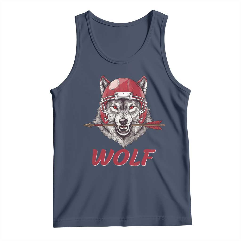 Midwest Game Day Lifestyle Tank Top Football Fan Gift TS12 Navy Print Your Wear