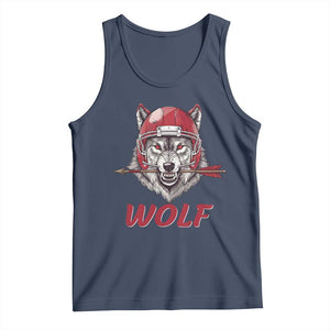 Midwest Game Day Lifestyle Tank Top Football Fan Gift TS12 Navy Print Your Wear