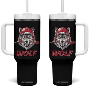 Midwest Game Day Lifestyle Tumbler With Handle Football Fan Gift TS12 One Size: 40 oz Black Print Your Wear