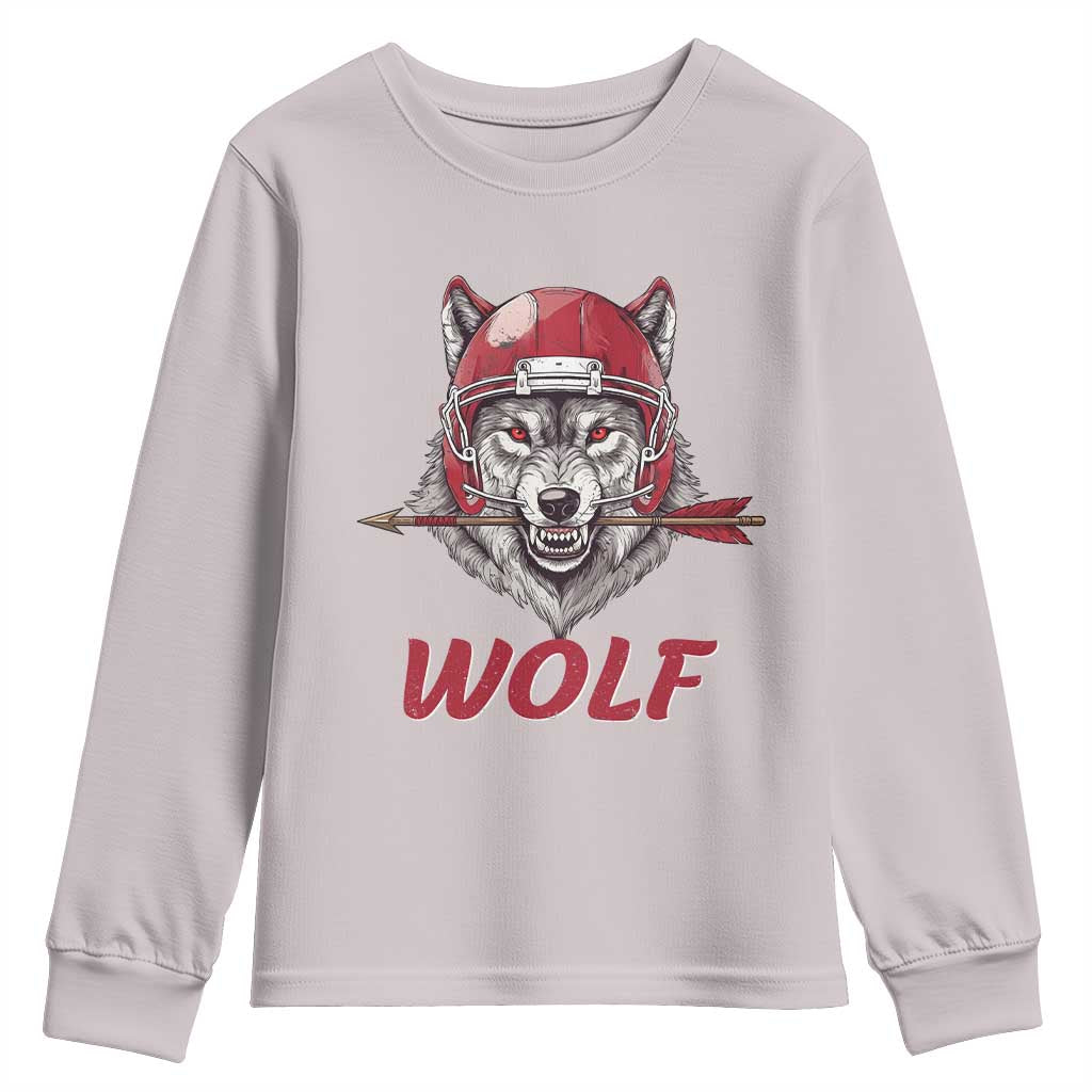 Midwest Game Day Lifestyle Youth Sweatshirt Football Fan Gift TS12 Ice Gray Print Your Wear