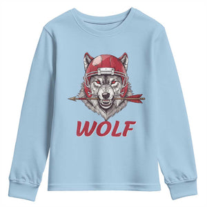 Midwest Game Day Lifestyle Youth Sweatshirt Football Fan Gift TS12 Light Blue Print Your Wear