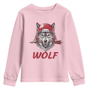 Midwest Game Day Lifestyle Youth Sweatshirt Football Fan Gift TS12 Light Pink Print Your Wear