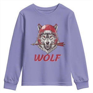 Midwest Game Day Lifestyle Youth Sweatshirt Football Fan Gift TS12 Violet Print Your Wear