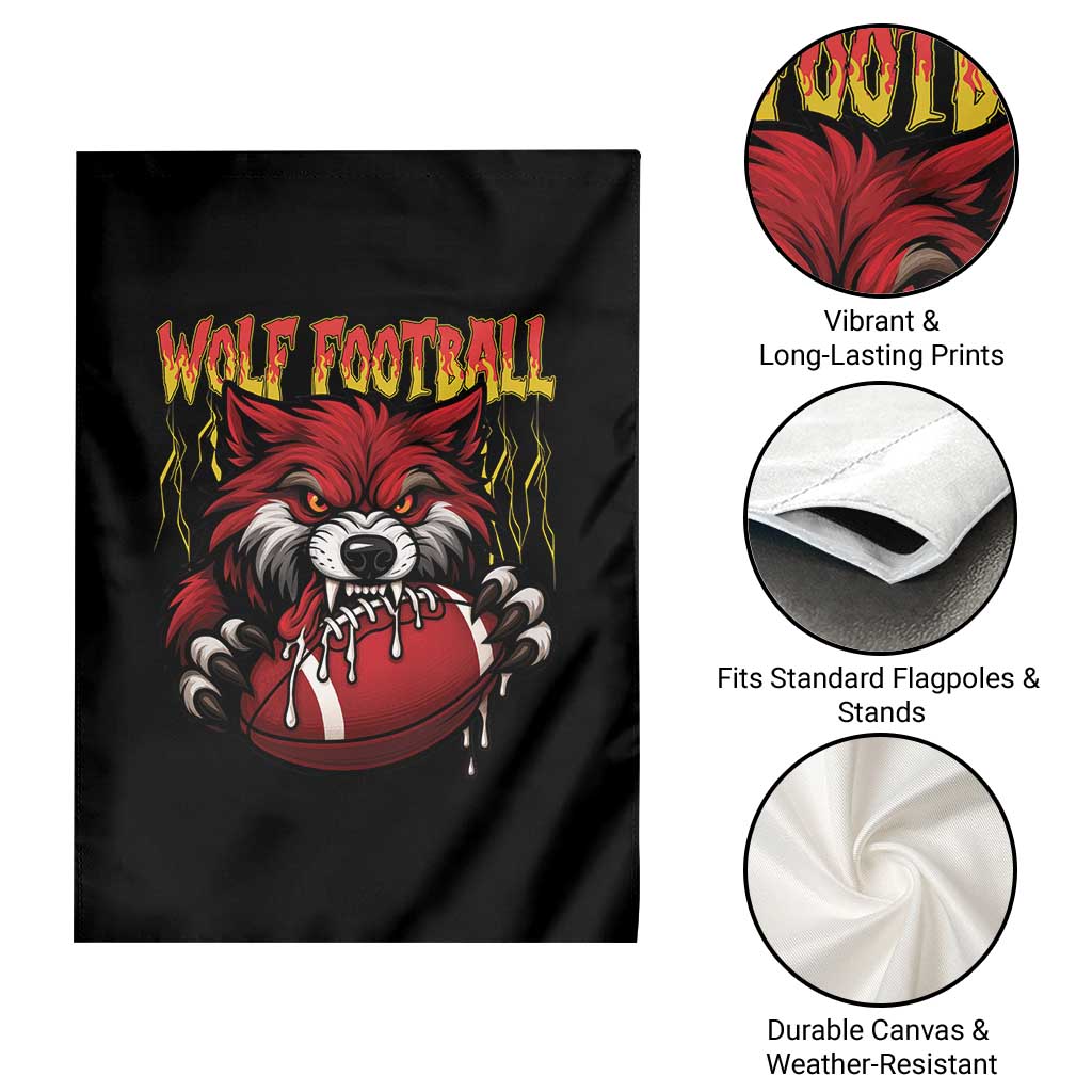 Wolf Football Lover Garden Flag American Sports Fan Gift TS12 Print Your Wear