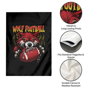 Wolf Football Lover Garden Flag American Sports Fan Gift TS12 Print Your Wear