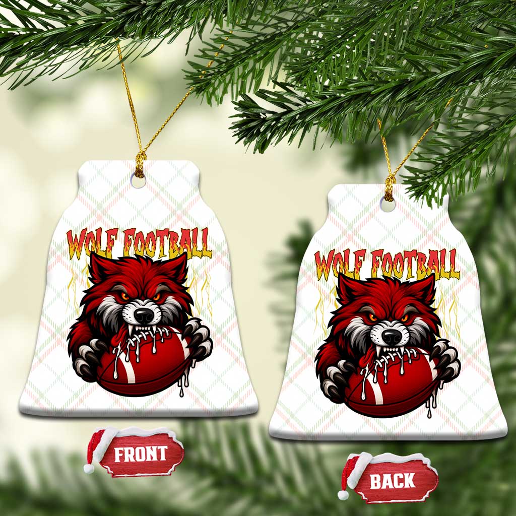 Wolf Football Lover Ceramic Ornament American Sports Fan Gift TS12 Print Your Wear