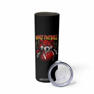 Wolf Football Lover Skinny Tumbler American Sports Fan Gift TS12 Print Your Wear