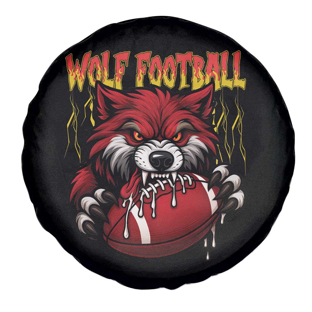 Wolf Football Lover Spare Tire Cover American Sports Fan Gift TS12 Print Your Wear