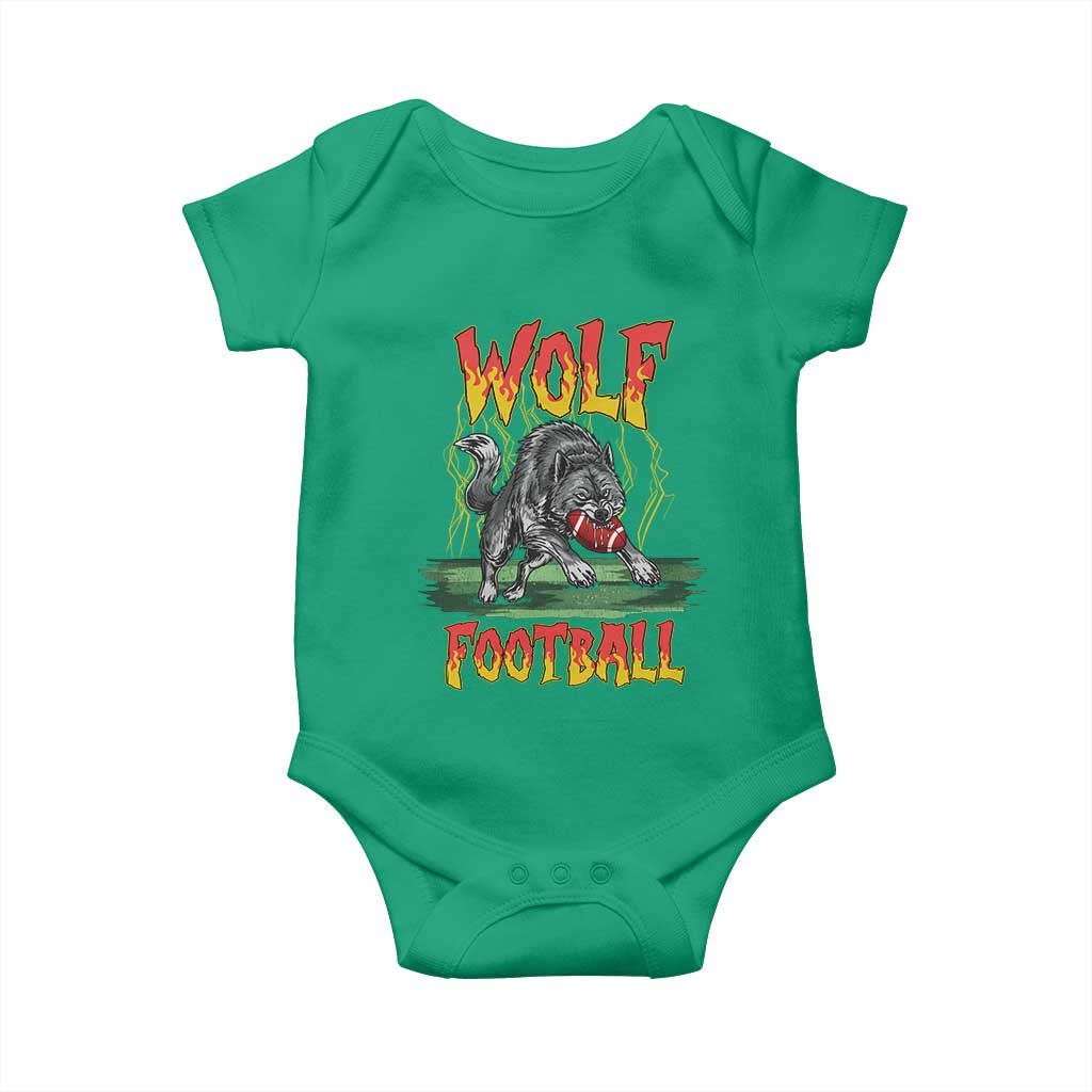 Lightning Wolf Lover Baby Onesie Sport Lover Gift TS12 Irish Green Print Your Wear