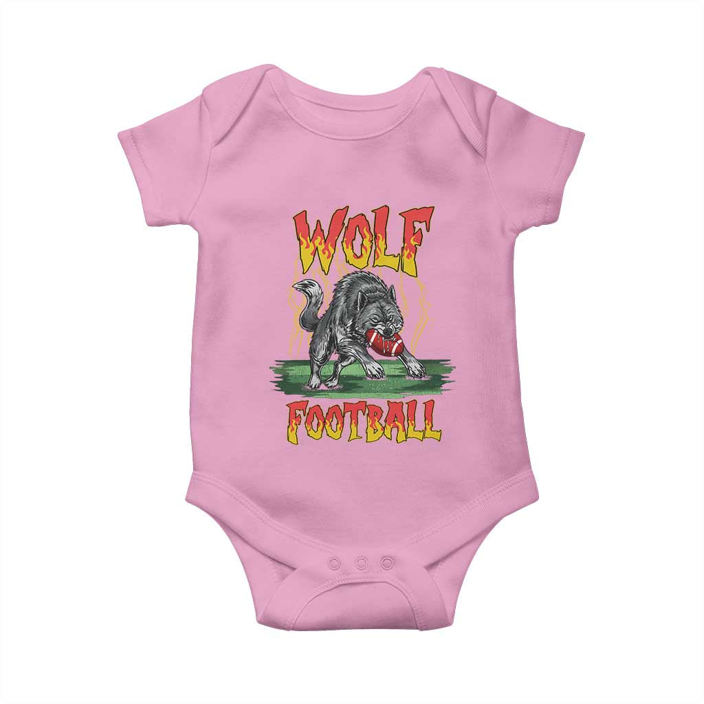 Lightning Wolf Lover Baby Onesie Sport Lover Gift TS12 Light Pink Print Your Wear