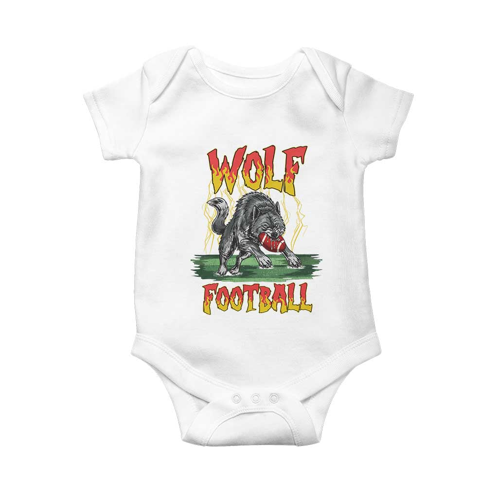 Lightning Wolf Lover Baby Onesie Sport Lover Gift TS12 White Print Your Wear