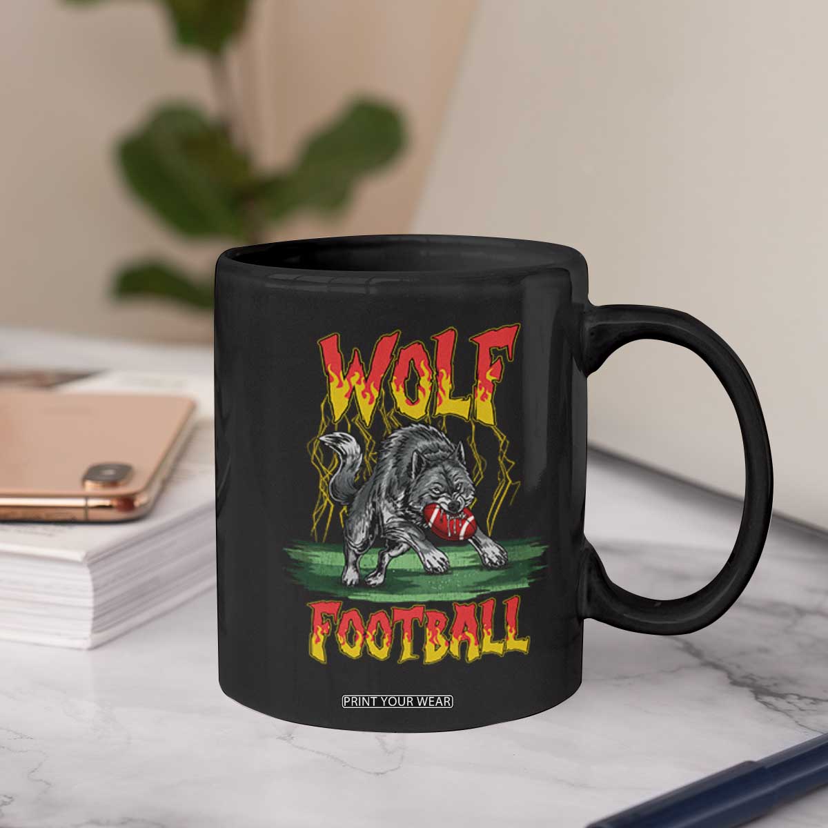 Lightning Wolf Lover Coffee Mug Sport Lover Gift TS12 Print Your Wear