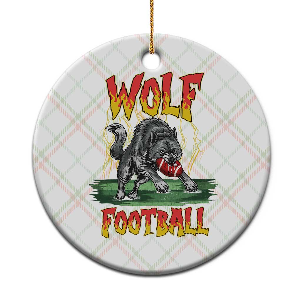 Lightning Wolf Lover Ceramic Ornament Sport Lover Gift TS12 1pc Christmas Plaid Print Your Wear
