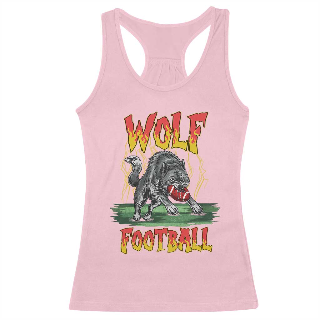 Lightning Wolf Lover Racerback Tank Top Sport Lover Gift TS12 Light Pink Print Your Wear