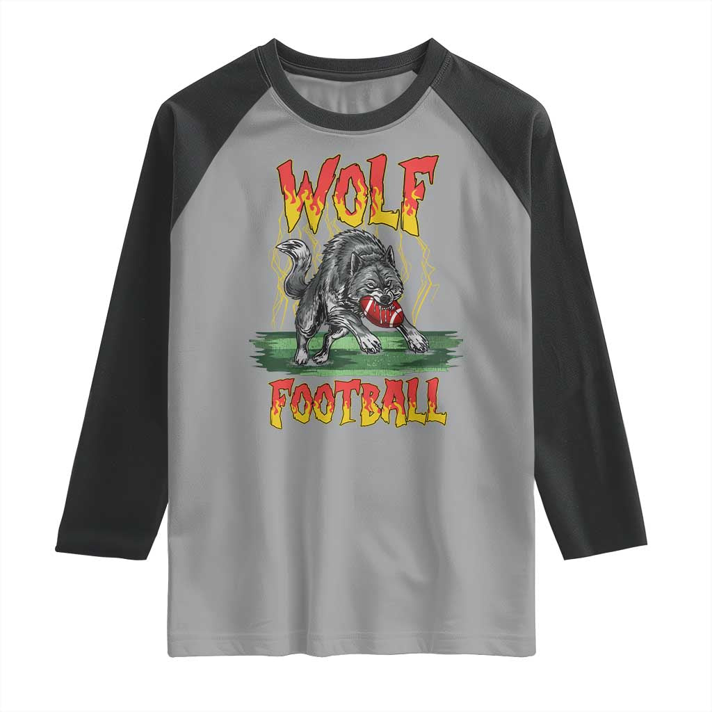 Lightning Wolf Lover Raglan Shirt Sport Lover Gift TS12 Sport Gray Black Print Your Wear
