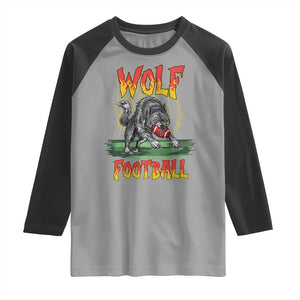 Lightning Wolf Lover Raglan Shirt Sport Lover Gift TS12 Sport Gray Black Print Your Wear