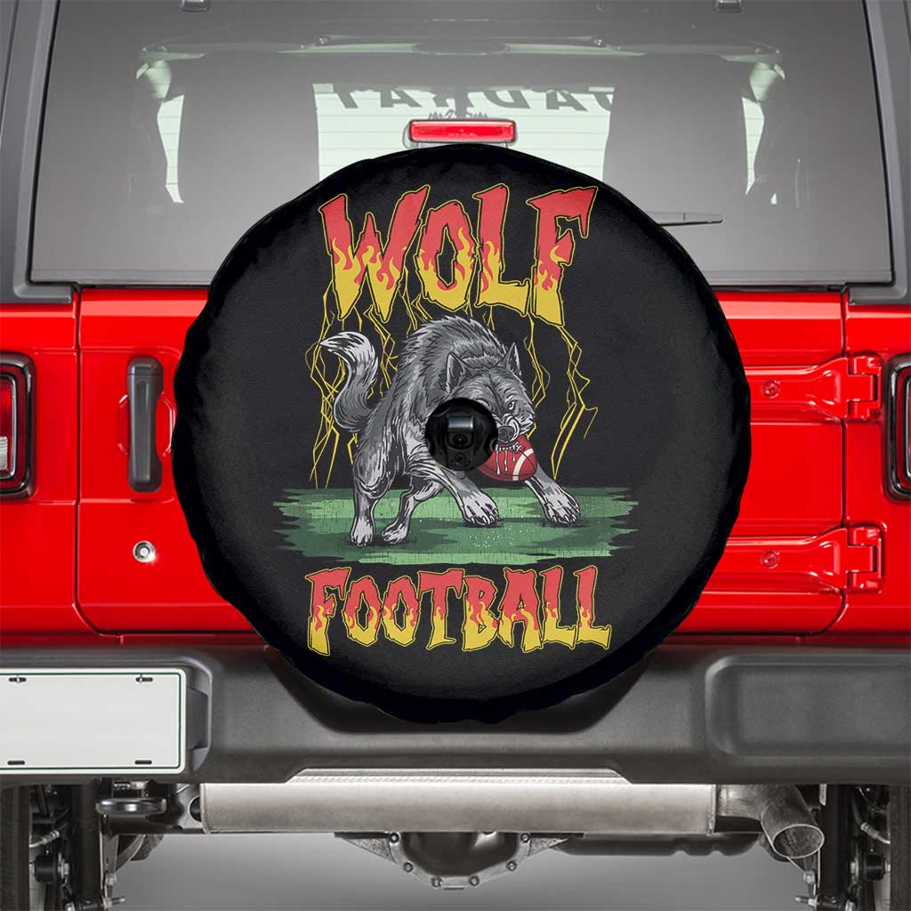 Lightning Wolf Lover Spare Tire Cover Sport Lover Gift TS12 Black Print Your Wear