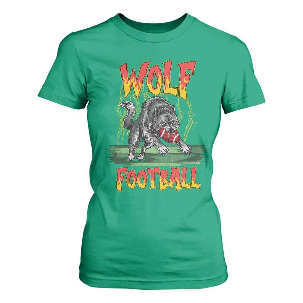 Lightning Wolf Lover T Shirt For Women Sport Lover Gift TS12 Irish Green Print Your Wear