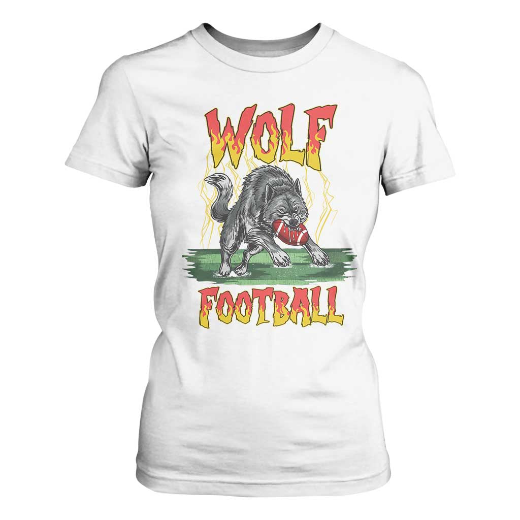 Lightning Wolf Lover T Shirt For Women Sport Lover Gift TS12 White Print Your Wear