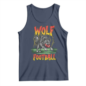 Lightning Wolf Lover Tank Top Sport Lover Gift TS12 Navy Print Your Wear
