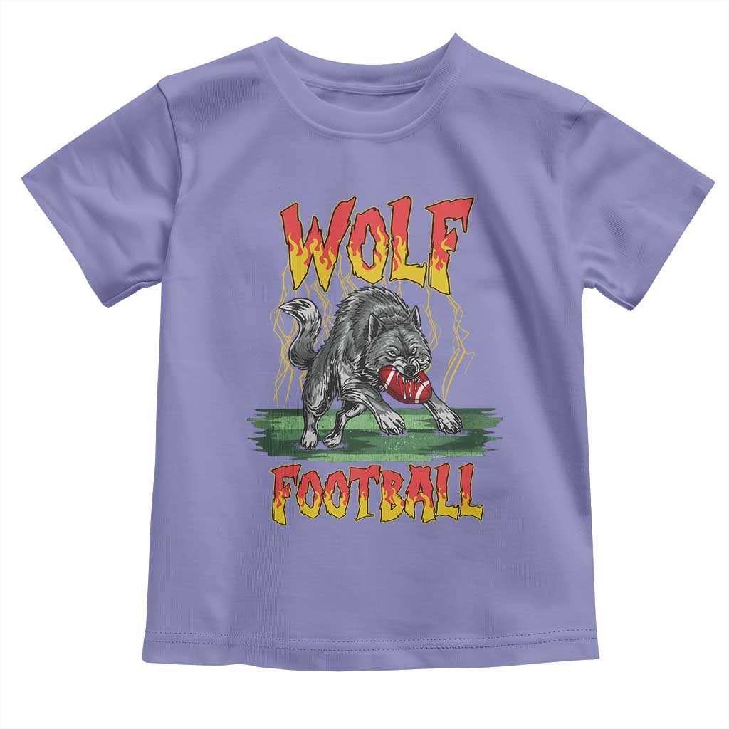 Lightning Wolf Lover Toddler T Shirt Sport Lover Gift TS12 Violet Print Your Wear