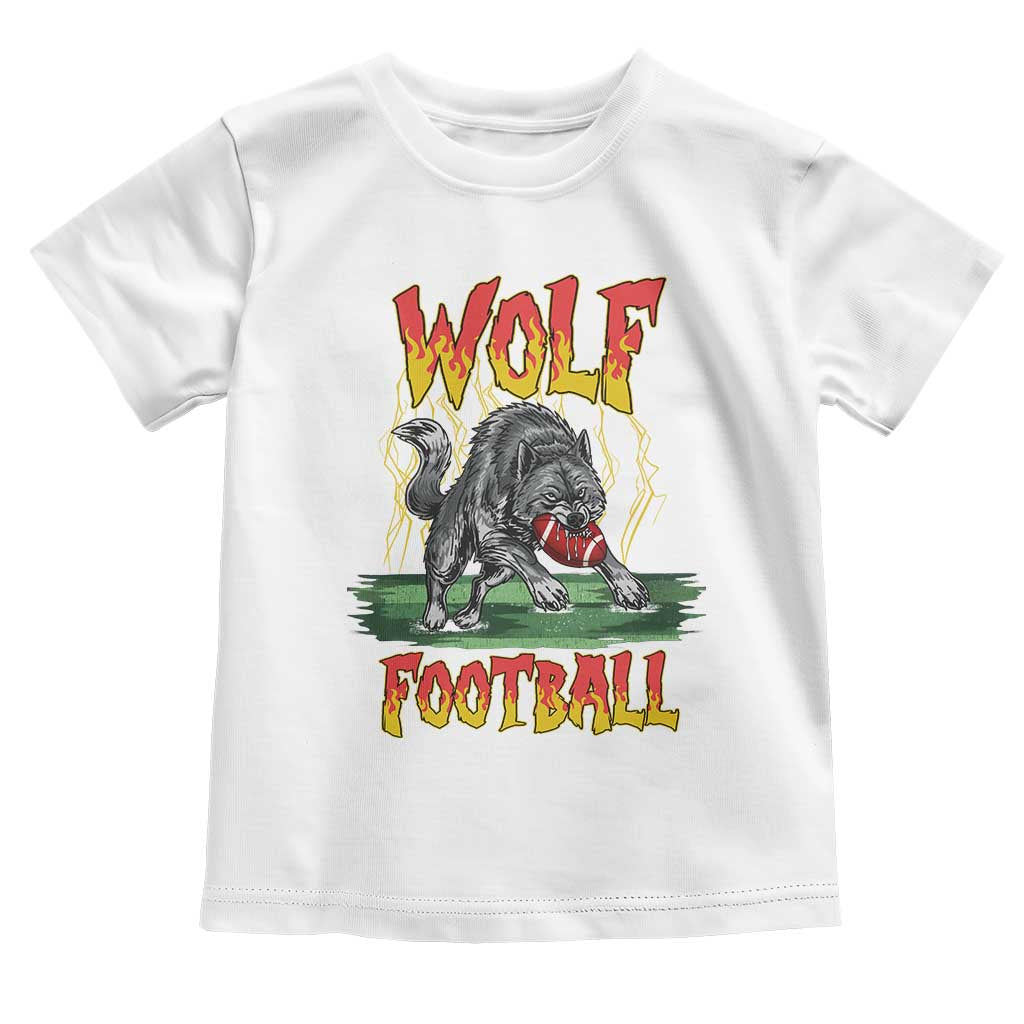 Lightning Wolf Lover Toddler T Shirt Sport Lover Gift TS12 White Print Your Wear