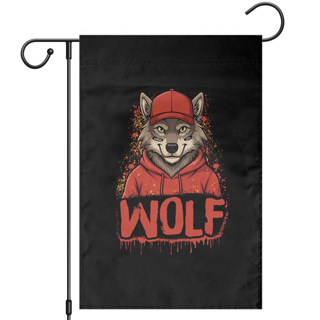 Wolf Football Lover Garden Flag Game Day Tailgate Lifestyle TS12 Black Print Your Wear