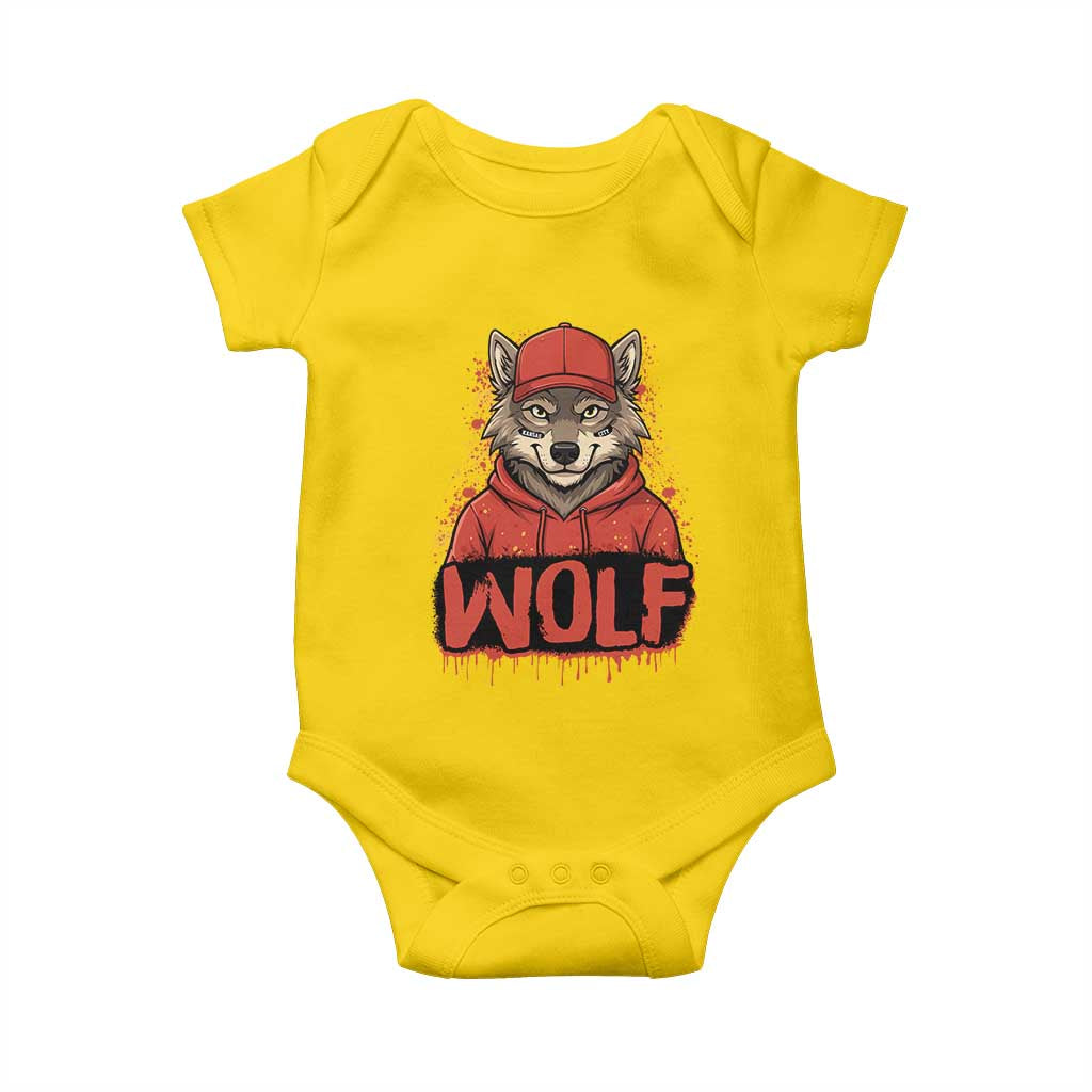 Wolf Football Lover Baby Onesie Game Day Tailgate Lifestyle TS12 Daisy Print Your Wear
