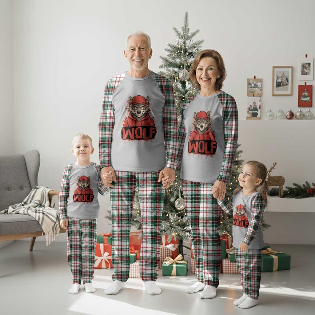 Wolf Football Lover Plaid Pajama Set Game Day Tailgate Lifestyle TS12 Christmas Plaid Print Your Wear