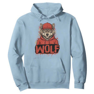 Wolf Football Lover Hoodie Game Day Tailgate Lifestyle TS12 Light Blue Print Your Wear