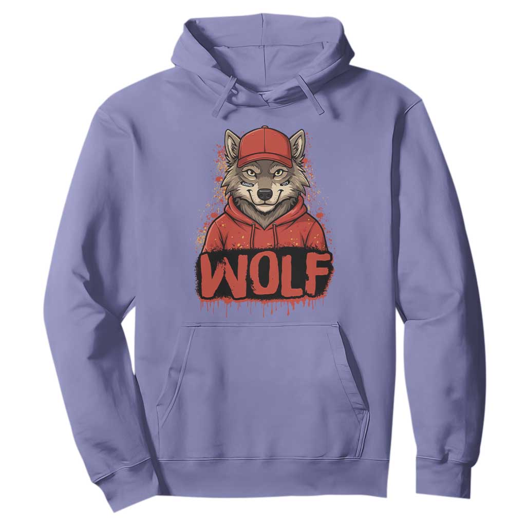 Wolf Football Lover Hoodie Game Day Tailgate Lifestyle TS12 Violet Print Your Wear