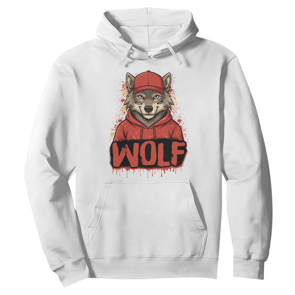 Wolf Football Lover Hoodie Game Day Tailgate Lifestyle TS12 White Print Your Wear