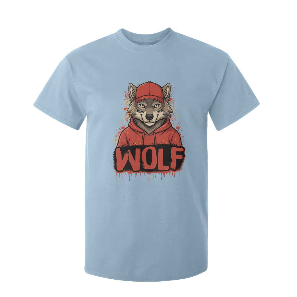 Wolf Football Lover T Shirt For Kid Game Day Tailgate Lifestyle TS12 Light Blue Print Your Wear