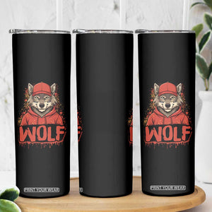 Wolf Football Lover Skinny Tumbler Game Day Tailgate Lifestyle TS12 Print Your Wear