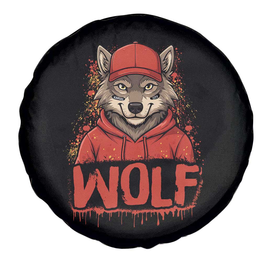 Wolf Football Lover Spare Tire Cover Game Day Tailgate Lifestyle TS12 Print Your Wear