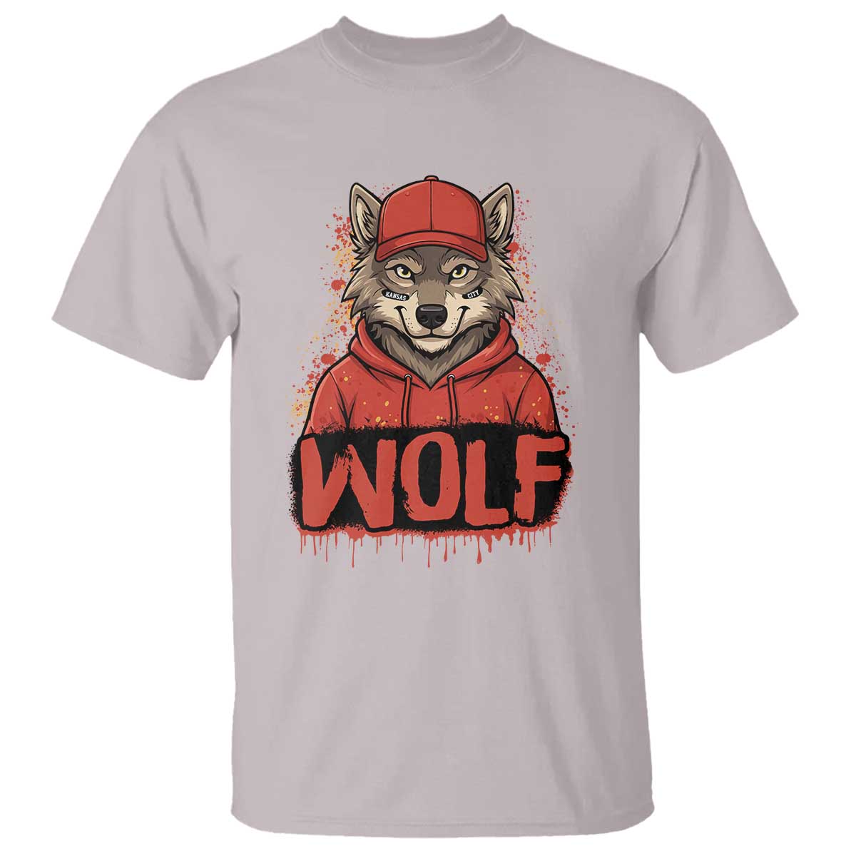 Wolf Football Lover T Shirt Game Day Tailgate Lifestyle TS12 Ice Gray Print Your Wear