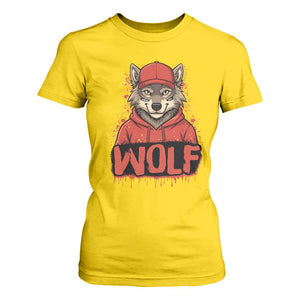 Wolf Football Lover T Shirt For Women Game Day Tailgate Lifestyle TS12 Daisy Print Your Wear