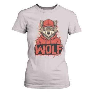 Wolf Football Lover T Shirt For Women Game Day Tailgate Lifestyle TS12 Ice Gray Print Your Wear