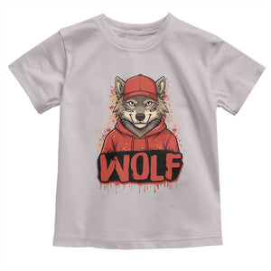 Wolf Football Lover Toddler T Shirt Game Day Tailgate Lifestyle TS12 Ice Gray Print Your Wear