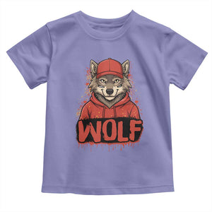 Wolf Football Lover Toddler T Shirt Game Day Tailgate Lifestyle TS12 Violet Print Your Wear