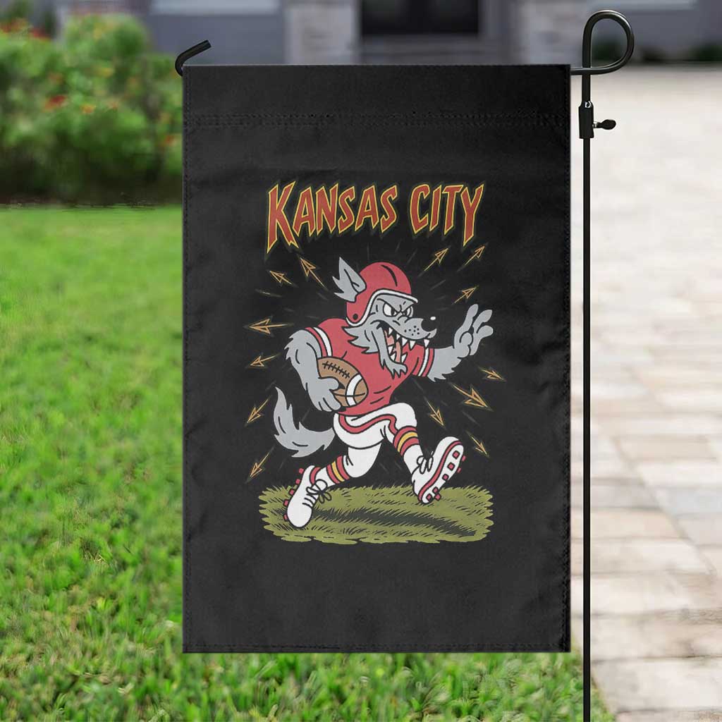 Funny Wolf Football Lover Garden Flag Sport Humor Gift TS12 Print Your Wear