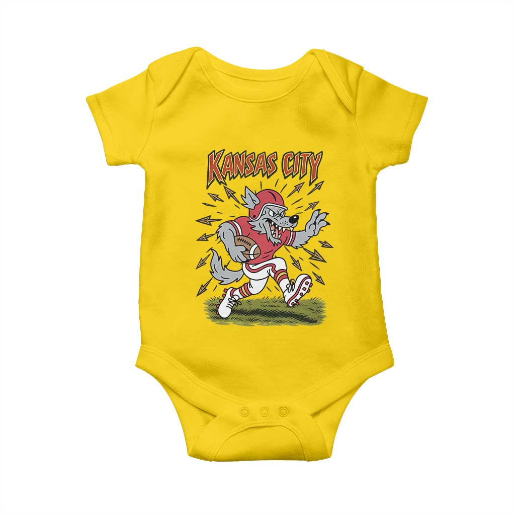 Funny Wolf Football Lover Baby Onesie Sport Humor Gift TS12 Daisy Print Your Wear