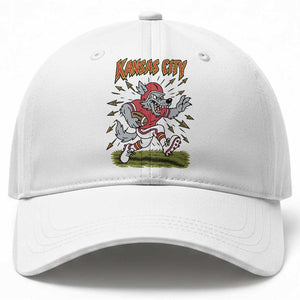 Funny Wolf Football Lover Baseball Cap Sport Humor Gift TS12 Print Your Wear