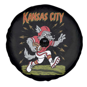 Funny Wolf Football Lover Spare Tire Cover Sport Humor Gift TS12 Print Your Wear