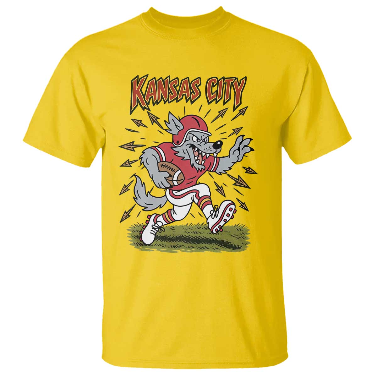 Funny Wolf Football Lover T Shirt Sport Humor Gift TS12 Daisy Print Your Wear