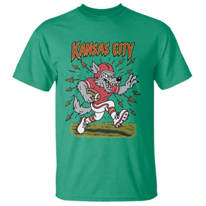 Funny Wolf Football Lover T Shirt Sport Humor Gift TS12 Irish Green Print Your Wear